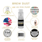 Silver Pearl Edible Brew Dust | Mini Spray Pump-Brew Glitter®