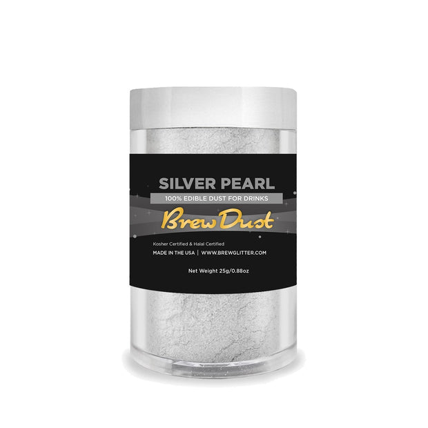 Silver Pearl Edible Pearlized Brew Dust | Bulk Sizes-Brew Glitter®