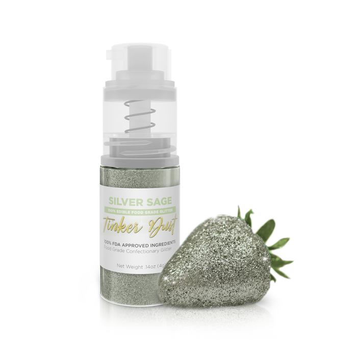Silver Sage Tinker Edible Glitter Spray 4g Pump | Tinker Dust®-Brew Glitter®