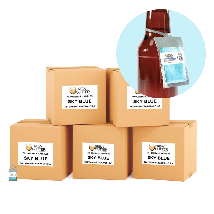 Sky Blue Brew Glitter® Necker | Wholesale-Brew Glitter®