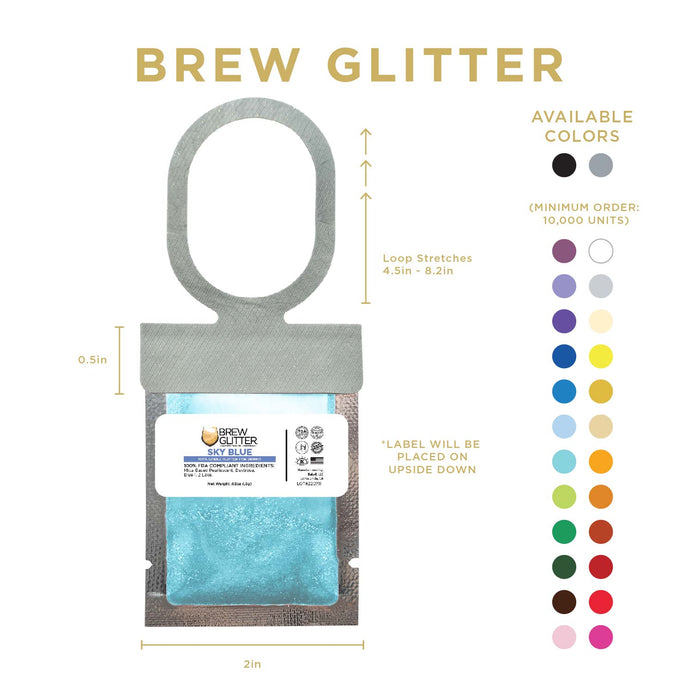 Sky Blue Brew Glitter® Necker | Wholesale-Brew Glitter®