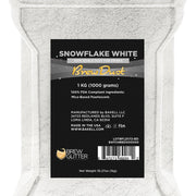 Snowflake White Edible Pearlized Brew Dust | Bulk Sizes-Brew Glitter®