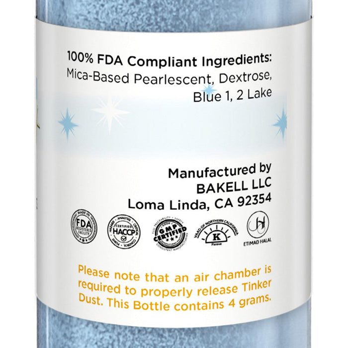 Soft Blue Edible Glitter Spray 4g Pump | Tinker Dust®-Brew Glitter®