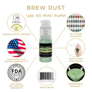 Soft Green Brew Dust by the Case | 4g Spray Pump-Brew Glitter®