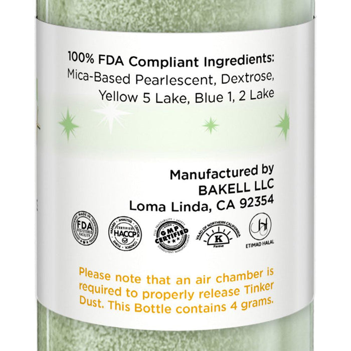 Soft Green Edible Glitter Spray 4g Pump | Tinker Dust®-Brew Glitter®
