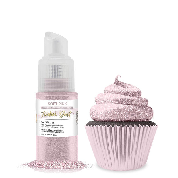 Soft Pink Tinker Dust Spray Pump by the Case | Private Label-Brew Glitter®