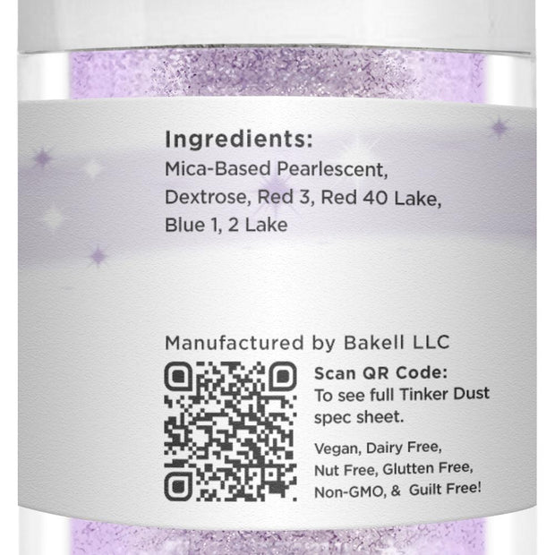 Soft Purple Tinker Dust Food Grade Edible Glitter | Bulk Sizes-Brew Glitter®