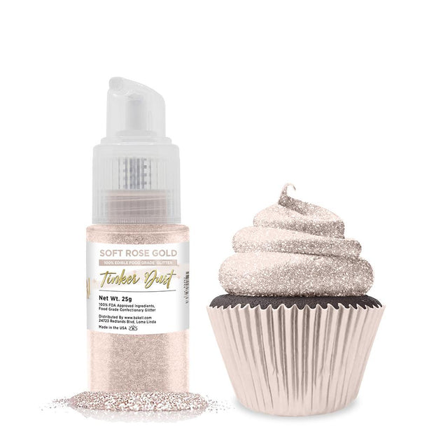 Soft Rose Gold Tinker Dust Spray Pump by the Case | Private Label-Brew Glitter®