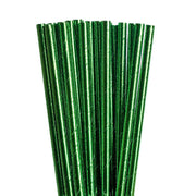 Solid Green Metallic Stirring Straws | Bulk Sizes-Brew Glitter®
