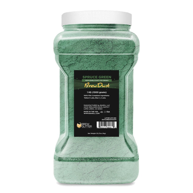 Spruce Green Edible Pearlized Brew Dust | Bulk Sizes-Brew Glitter®