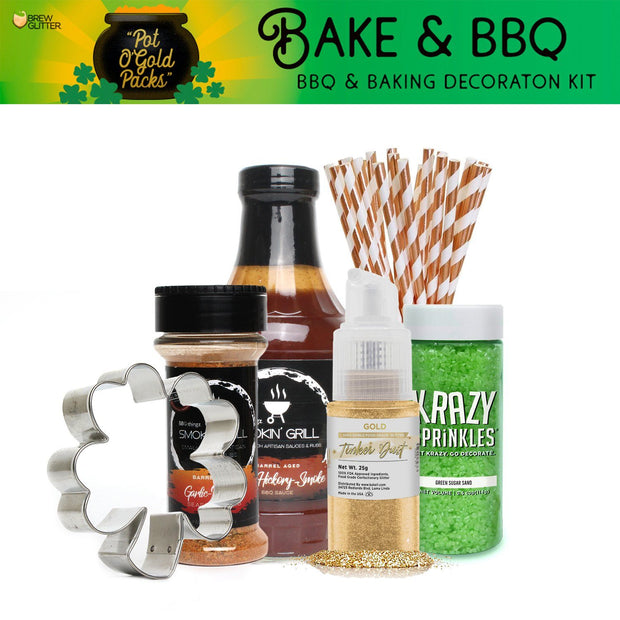 St. Patty's Day Pot O' Gold Collection BBQ & Baking Decorating Gift Set B (6 PC SET)-Brew Glitter®