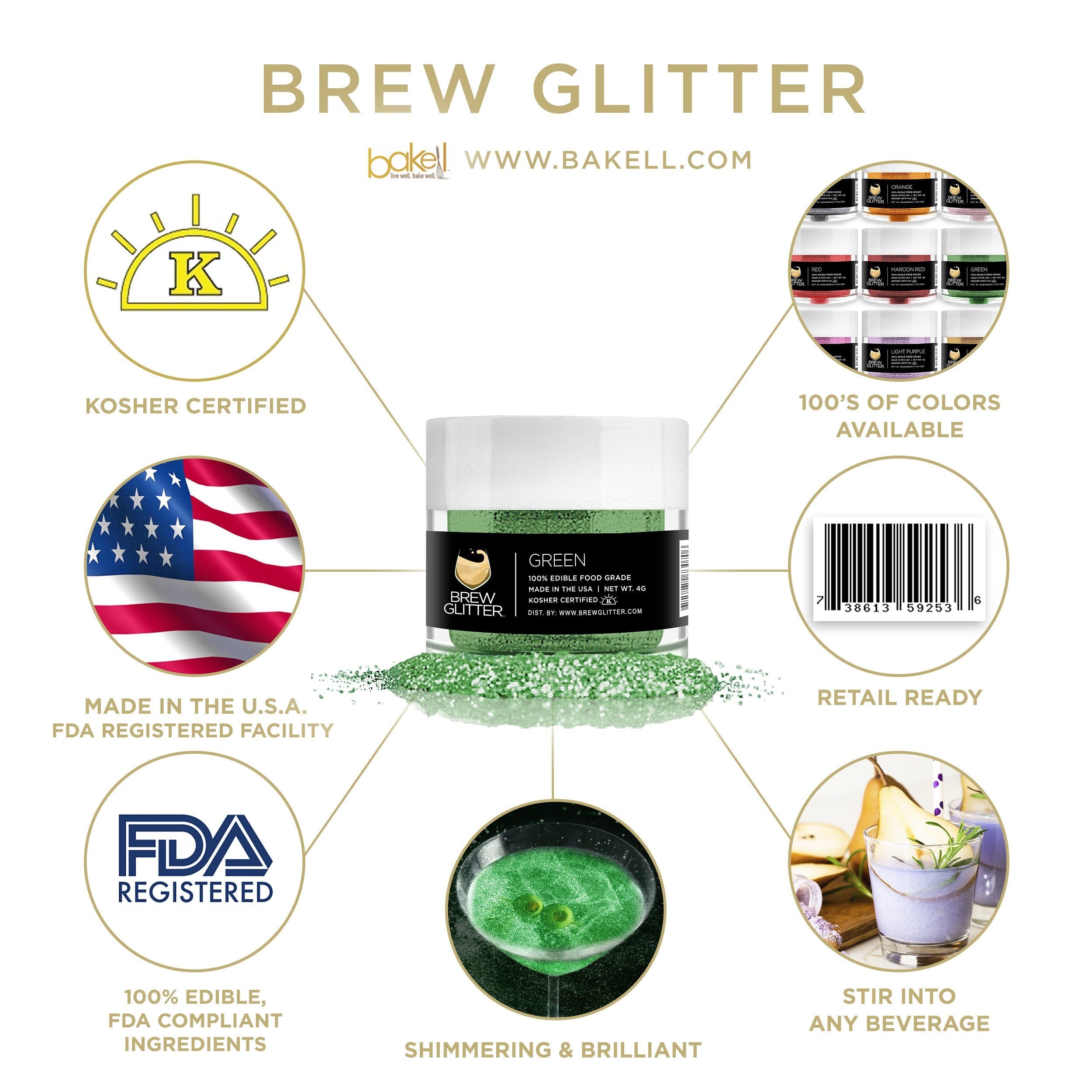 St. Patty's Day Pot O' Gold Collection Brew Glitter Combo Pack B (4 PC SET)-Brew Glitter®