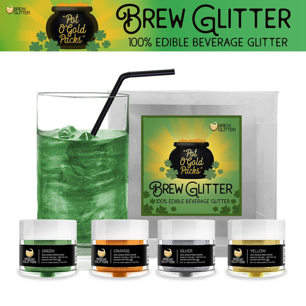 St. Patty's Day Pot O' Gold Collection Brew Glitter Combo Pack B (4 PC SET)-Brew Glitter®