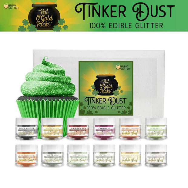 St. Patty's Day Pot O' Gold Collection Tinker Dust Combo Pack A (12 PC SET)-Brew Glitter®