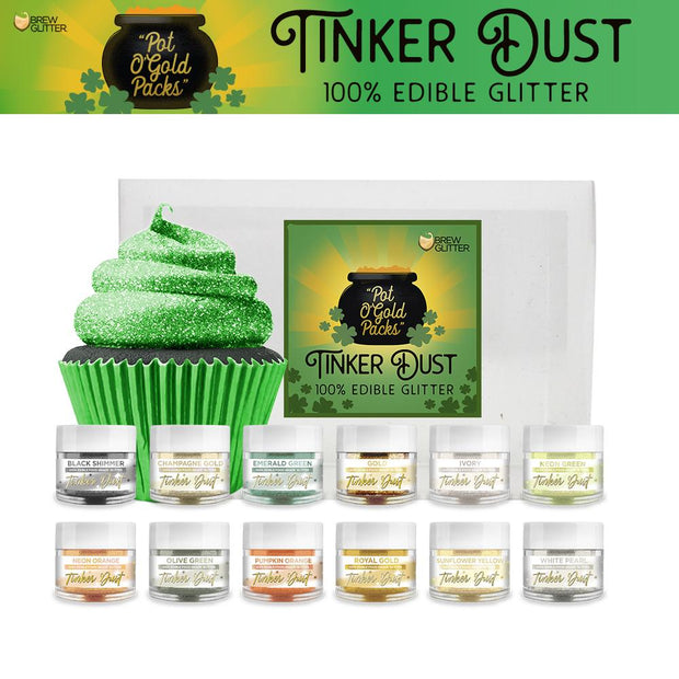 St. Patty's Day Pot O' Gold Collection Tinker Dust Combo Pack B (12 PC SET)-Brew Glitter®