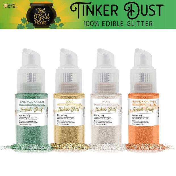 St. Patty's Day Pot O' Gold Collection Tinker Dust Pump Combo Pack B (4 PC SET)-Brew Glitter®