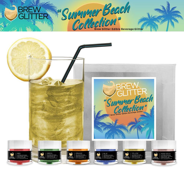 Summer Beach Brew Glitter Combo Pack (6 PC)-Brew Glitter®