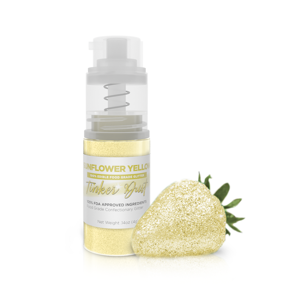 Buy Sunflower Yellow Edible Glitter Spray 4g Pump, Tinker Dust®, $$11.98  USD