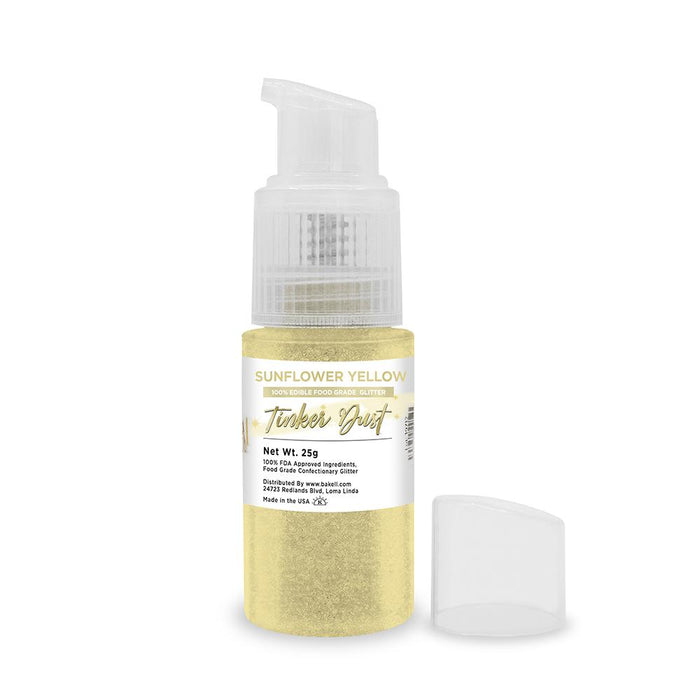 Sunflower Yellow Tinker Dust Edible Glitter Spray Pump-Brew Glitter®