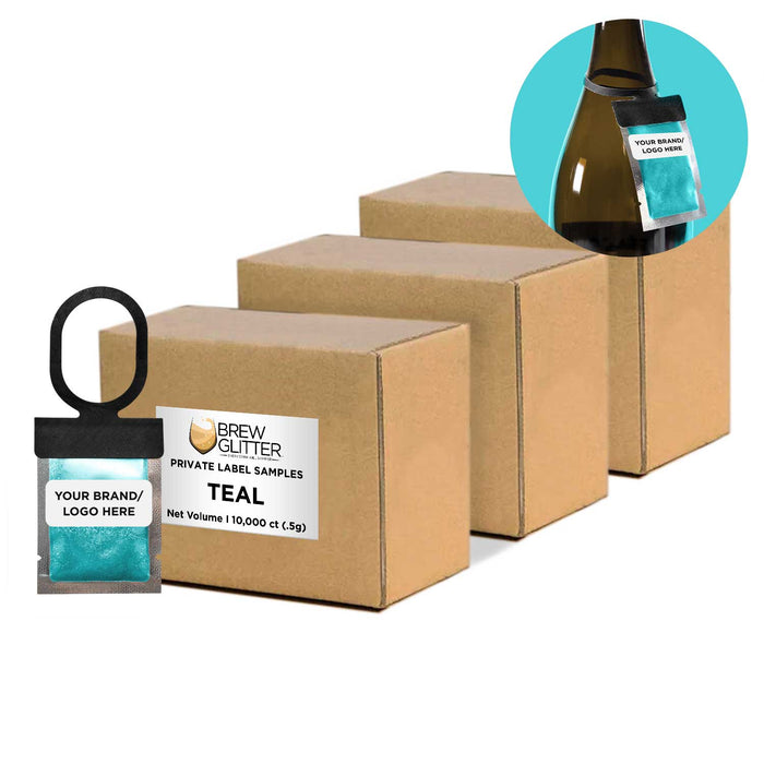 Teal Brew Glitter® Necker | Private Label-Brew Glitter®