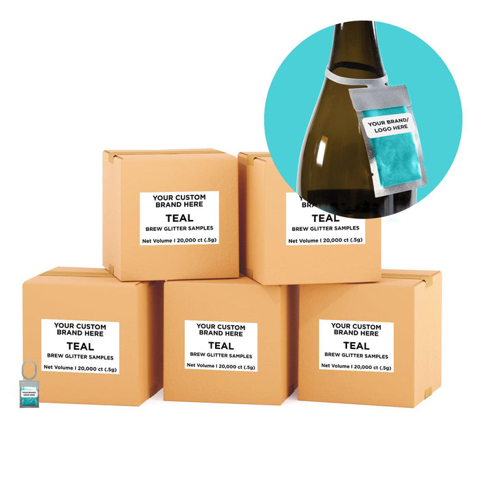Teal Brew Glitter® Necker | Private Label-Brew Glitter®