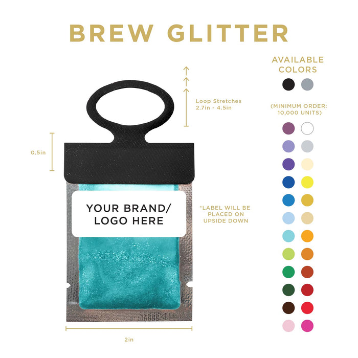 Teal Brew Glitter® Necker | Private Label-Brew Glitter®