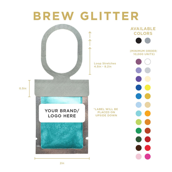 Teal Brew Glitter® Necker | Private Label-Brew Glitter®