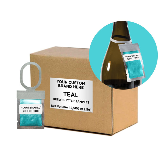 Teal Brew Glitter® Necker | Private Label-Brew Glitter®