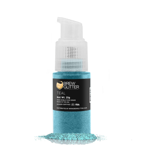 Teal Brew Glitter Spray Pump by the Case | Private Label-Brew Glitter®