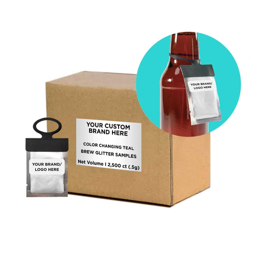 Teal Color Changing Brew Glitter® Necker | Private Label-Brew Glitter®