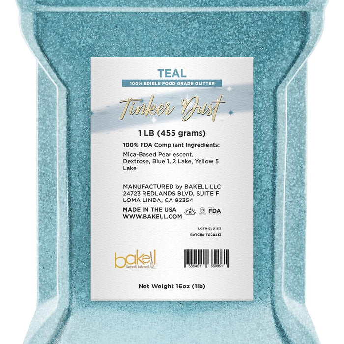 Teal Tinker Dust Food Grade Edible Glitter | Bulk Sizes-Brew Glitter®