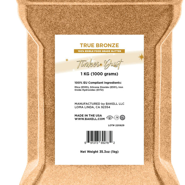 True Bronze Tinker Dust Edible Glitter | EU Compliant Bulk Sizes-Brew Glitter®