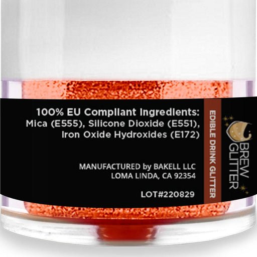 True Copper Brew Glitter® by the Case | EU Compliant Wholesale-Brew Glitter®