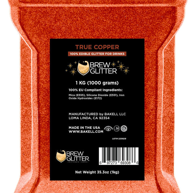 True Copper Brew Glitter® by the Case | EU Compliant Wholesale-Brew Glitter®