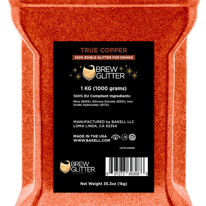 True Copper Brew Glitter® by the Case | EU Compliant Wholesale-Brew Glitter®