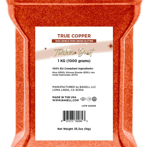 True Copper Tinker Dust Edible Glitter | EU Compliant Bulk Sizes-Brew Glitter®