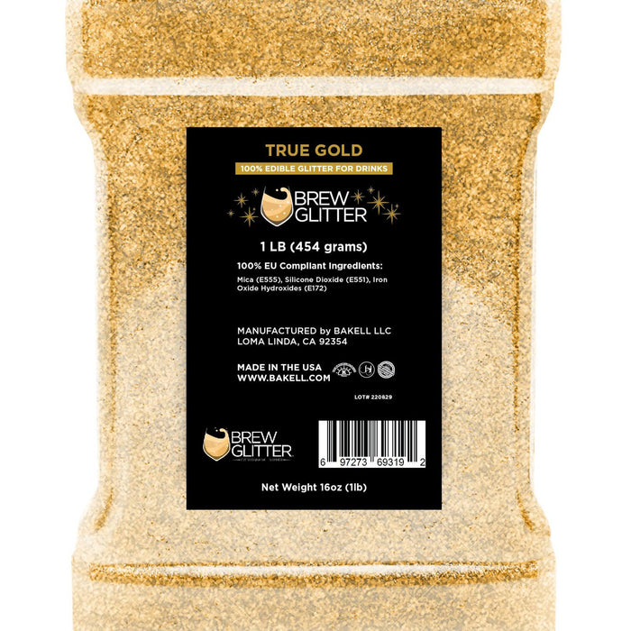 True Gold Brew Glitter® by the Case | EU Compliant Wholesale-Brew Glitter®