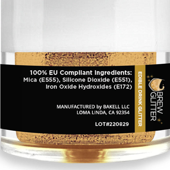 True Gold Brew Glitter® by the Case | EU Compliant Wholesale-Brew Glitter®