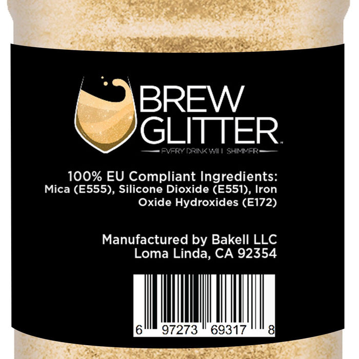 True Gold Brew Glitter® by the Case | EU Compliant Wholesale-Brew Glitter®