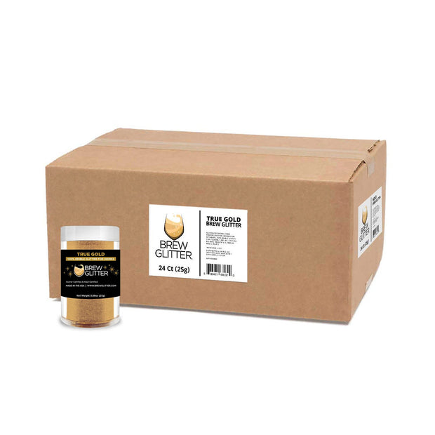 True Gold Brew Glitter® by the Case | EU Compliant Wholesale-Brew Glitter®