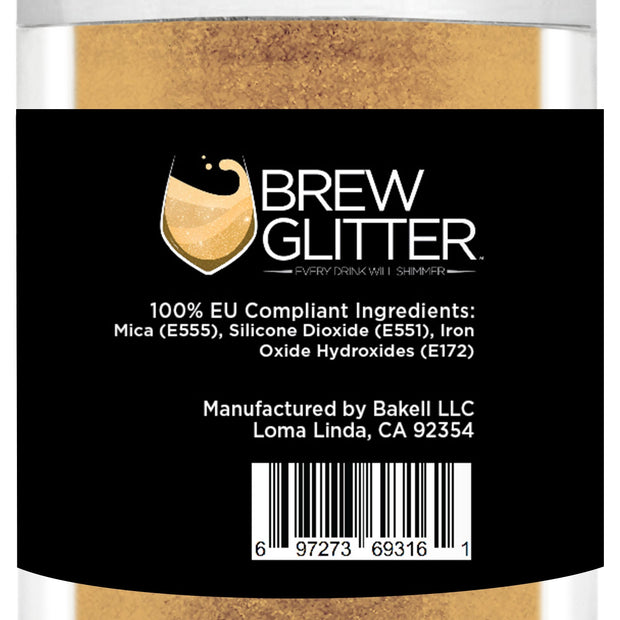 True Gold Brew Glitter® by the Case | EU Compliant Wholesale-Brew Glitter®