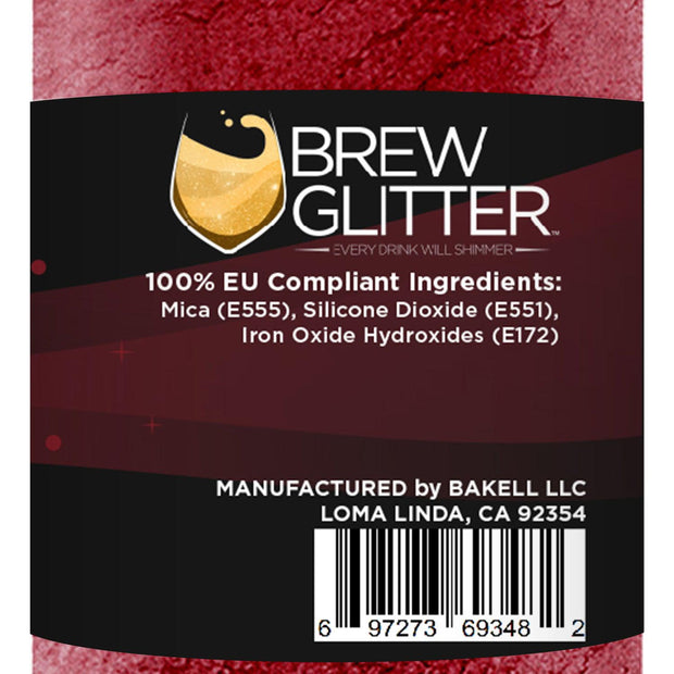 True Maroon Brew Dust by the Case | EU Compliant Wholesale-Brew Glitter®