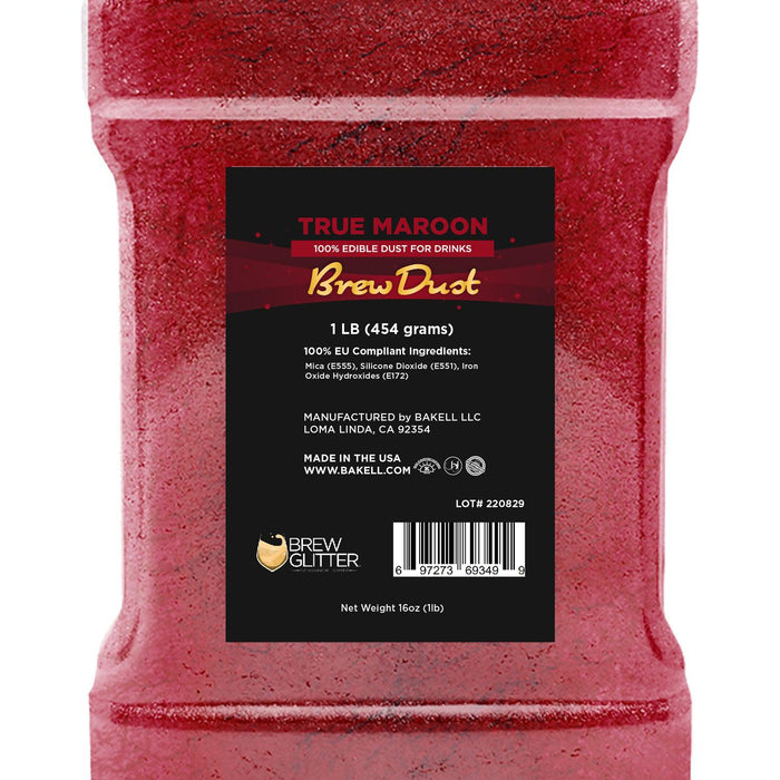 True Maroon Brew Dust® | EU Compliant Bulk Sizes-Brew Glitter®