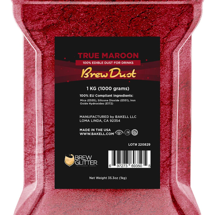 True Maroon Brew Dust® | EU Compliant Bulk Sizes-Brew Glitter®
