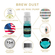 Turquoise Edible Brew Dust | Mini Spray Pump-Brew Glitter®