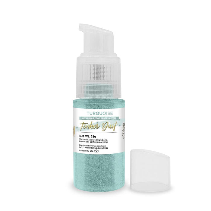 Turquoise Tinker Dust Edible Glitter Spray Pump-Brew Glitter®