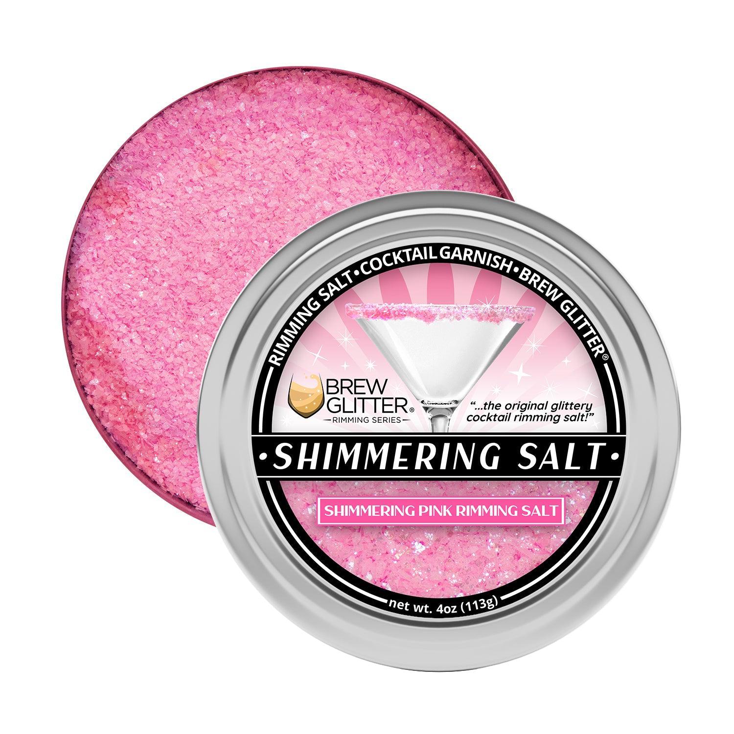 TW - Shimmering Pink Cocktail Rimming Salt-Brew Glitter®