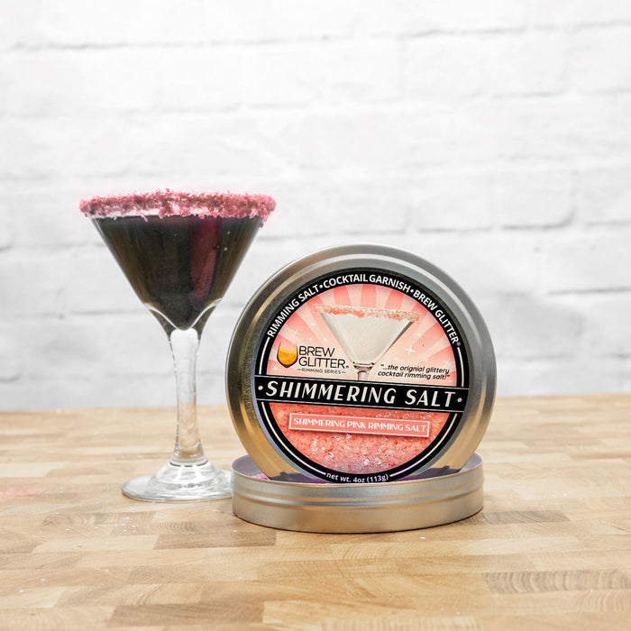 TW - Shimmering Pink Cocktail Rimming Salt-Brew Glitter®