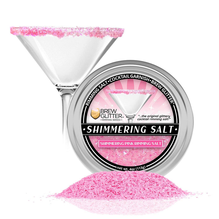 TW - Shimmering Pink Cocktail Rimming Salt-Brew Glitter®