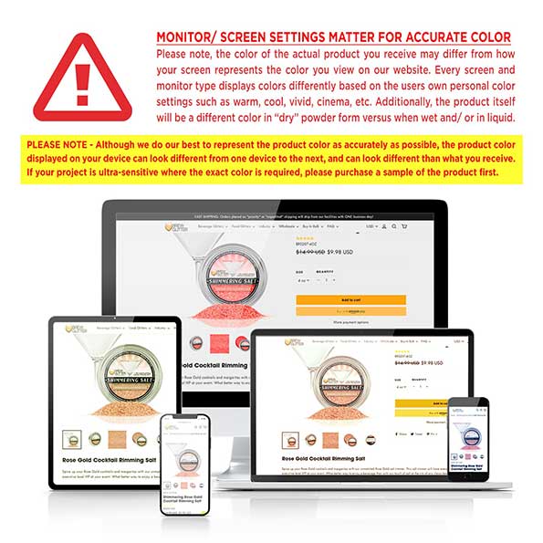 TW - Shimmering White Cocktail Rimming Salt-Brew Glitter®